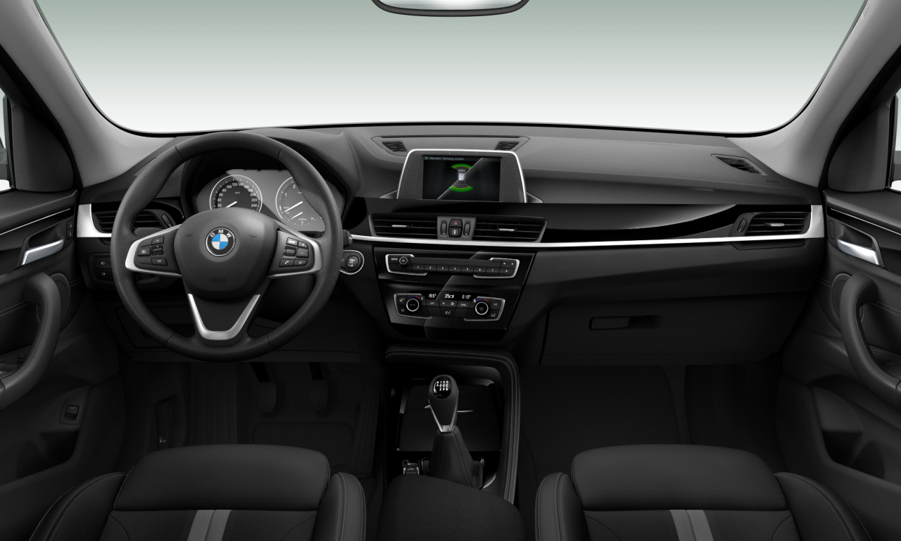 Interior of BMW X1 sDrive18d (F48), VIN WBAJH510003G21262