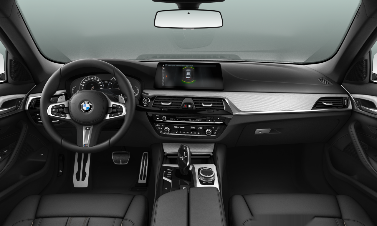 Interior of BMW 520i (G30), VIN WBAJK51070BJ13732
