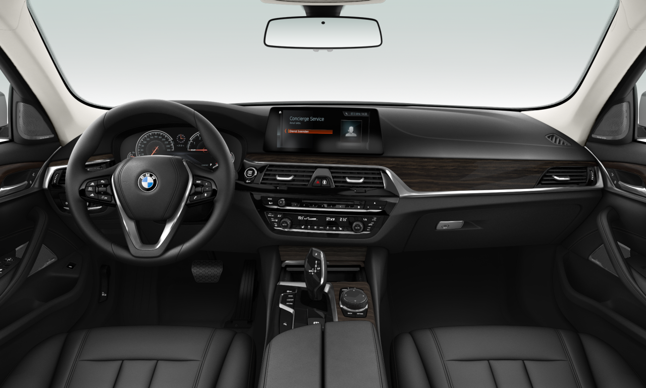 Interior of 2017 BMW 540i xDrive (G31), VIN WBAJM110X0B207865