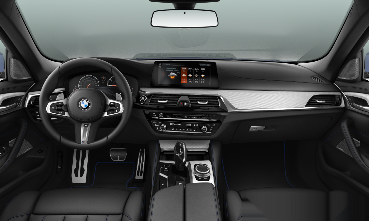 Interior of 2019 BMW 530d xDrive (G31), VIN WBAJN520X0B093367