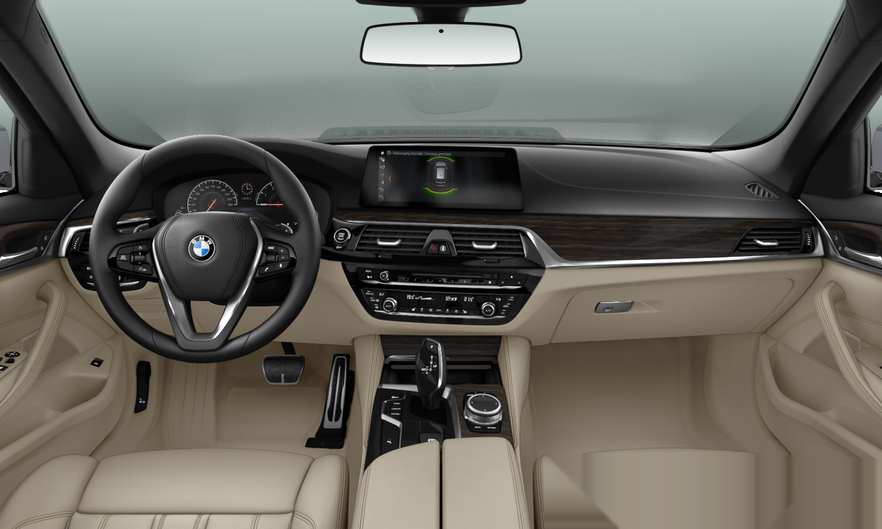 Interior of 2018 BMW 530i xDrive (G31), VIN WBAJT510X0BU74630