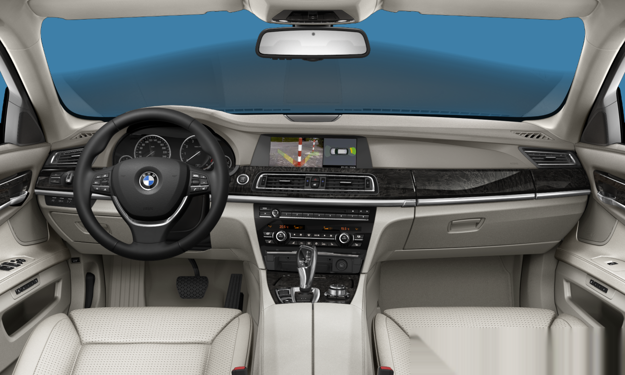 Interior of 2008 BMW 750i (F01), VIN WBAKA81070CY31249