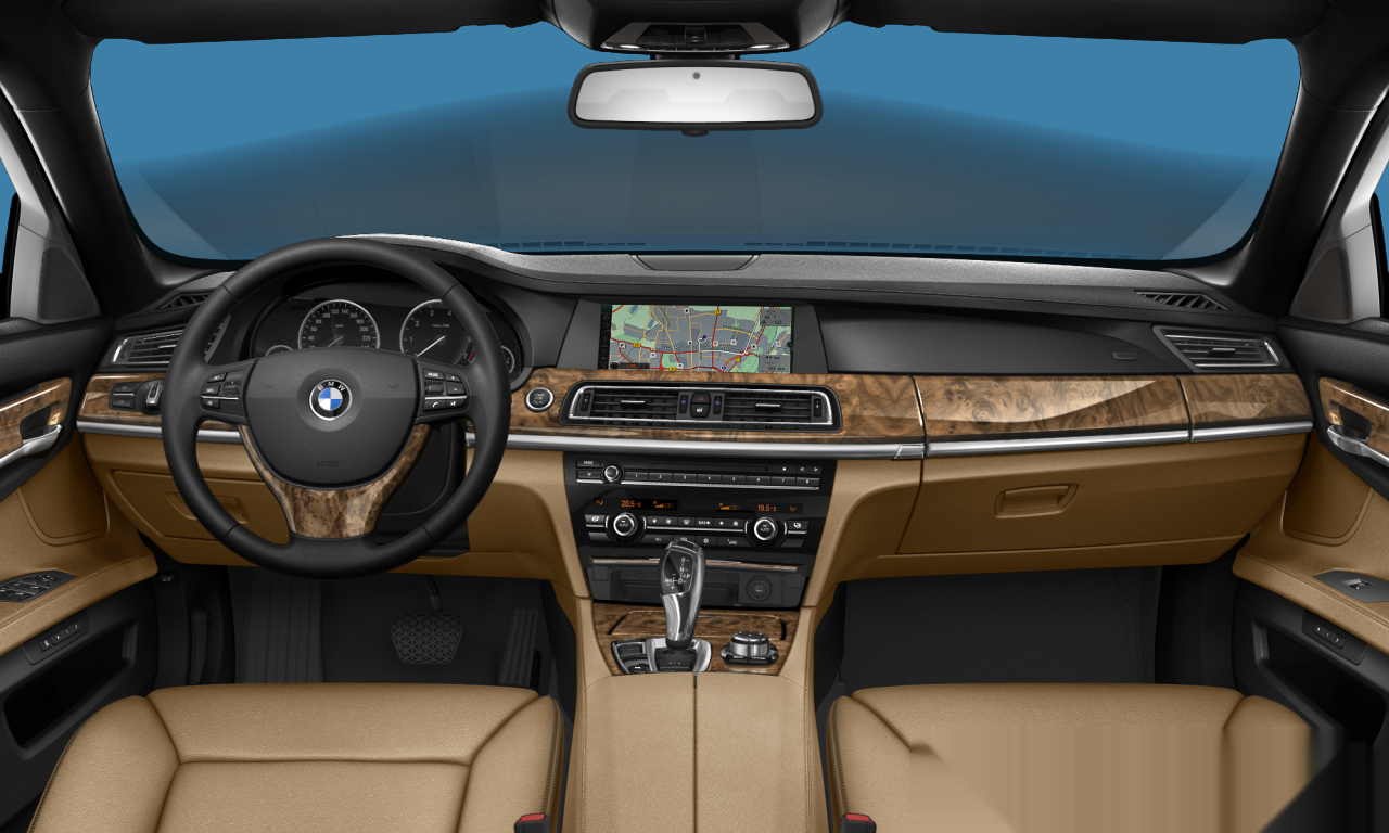 Interior of BMW 730Li (F02), VIN WBAKB2100BC418988