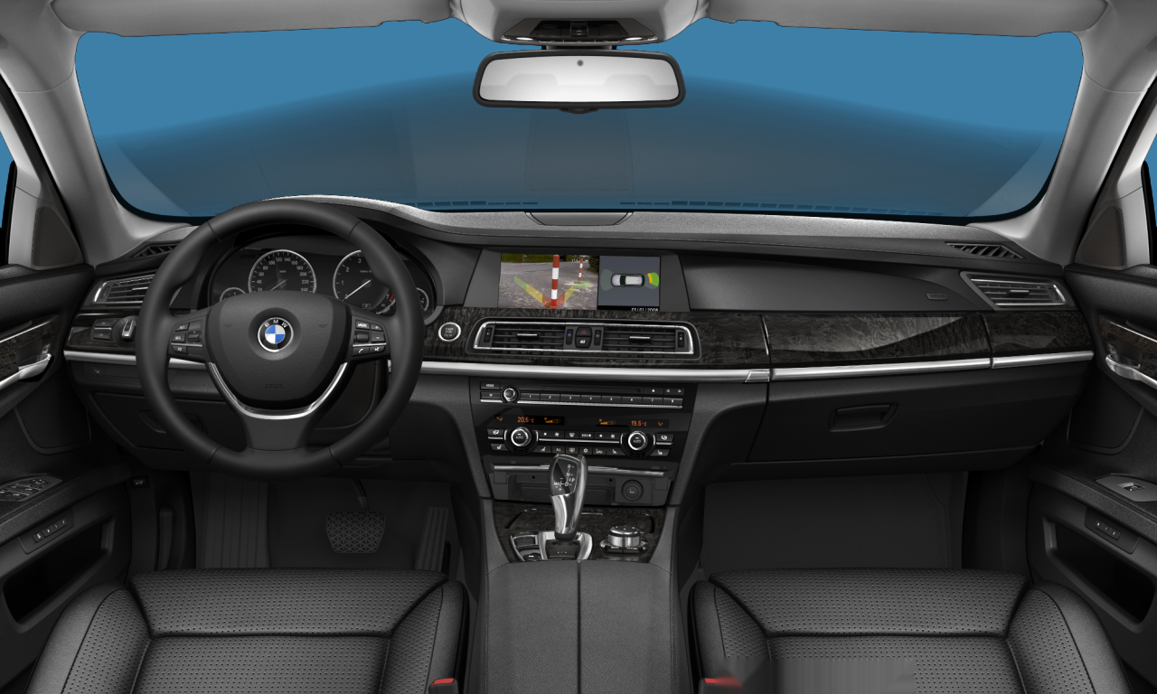Interior of BMW 740Li (F02), VIN WBAKB42010CY83044
