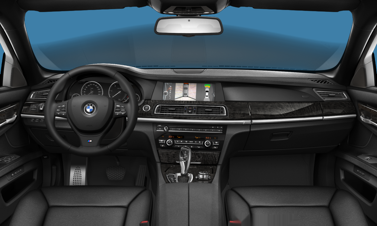 Interior of BMW 740d xDrive (F01), VIN WBAKC01060C898873