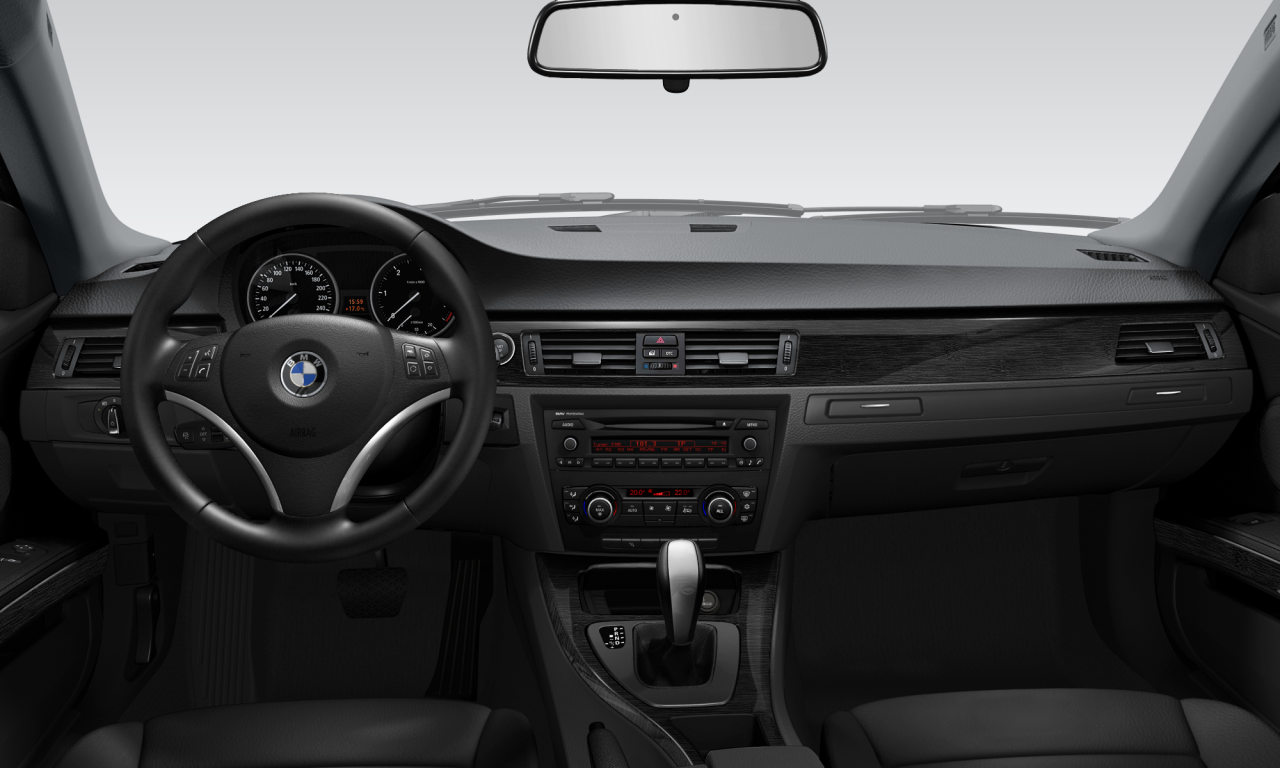 Interior of BMW 320d (E92 (MUE)), VIN WBAKK32050E490730