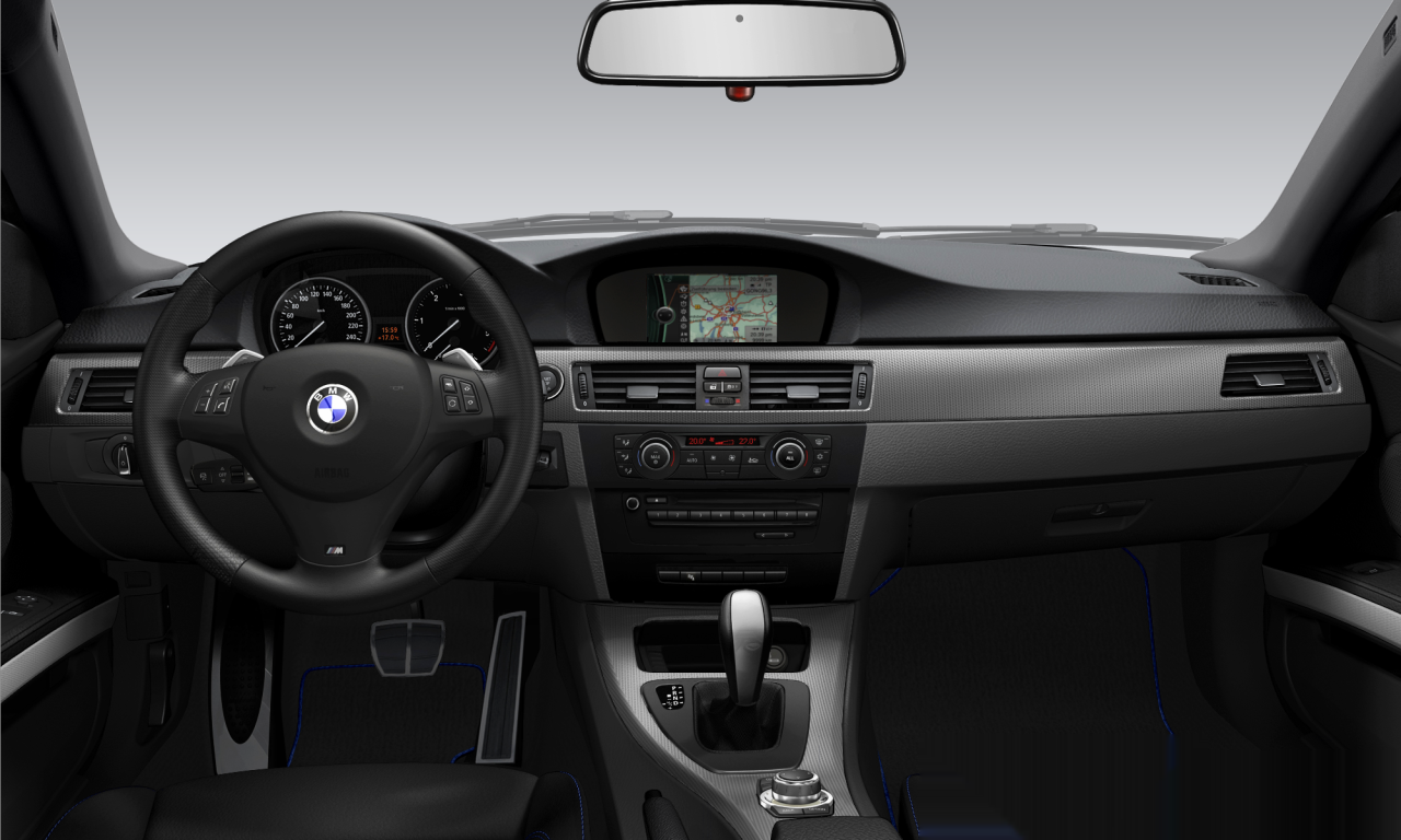 Interior of BMW 320d (E92 (MUE)), VIN WBAKK320X0E748210