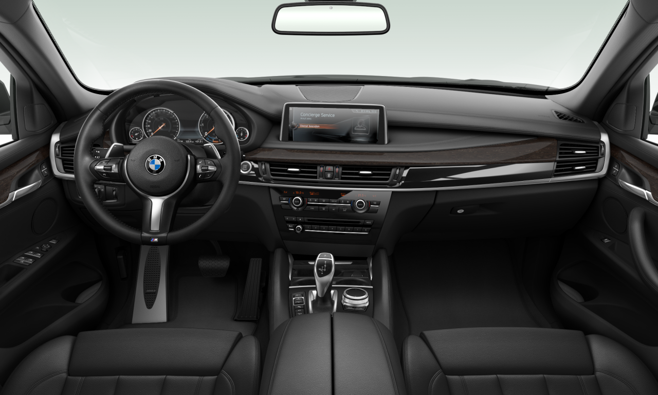 Interior of BMW X6 xDrive30d (F16), VIN WBAKV220900R02176