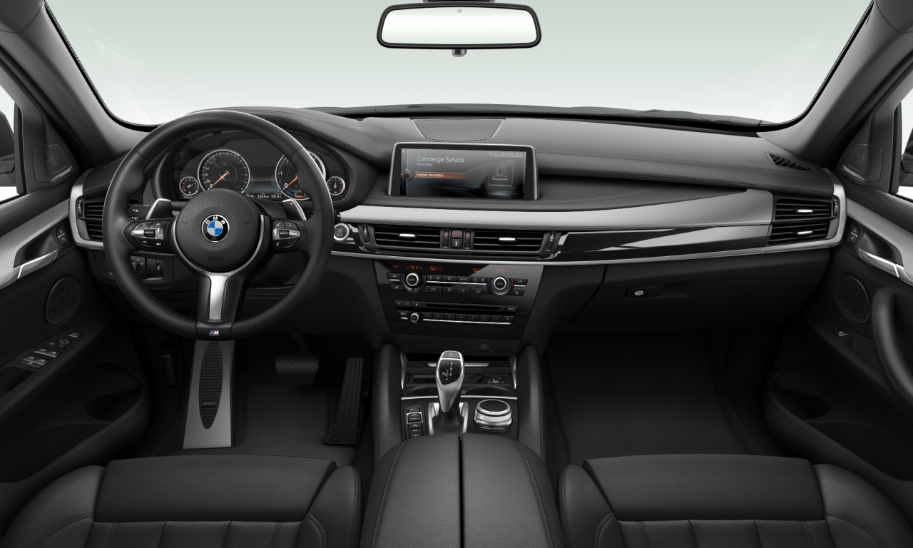 Interior of BMW X6 xDrive40d (F16), VIN WBAKV410200U06066