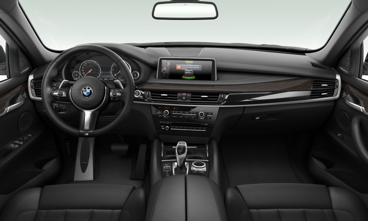 Interior of BMW X6 xDrive40d (F16), VIN WBAKV420300H15272