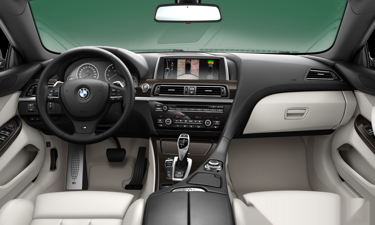 Interior of BMW 640i (F12), VIN WBALW72010DK15524