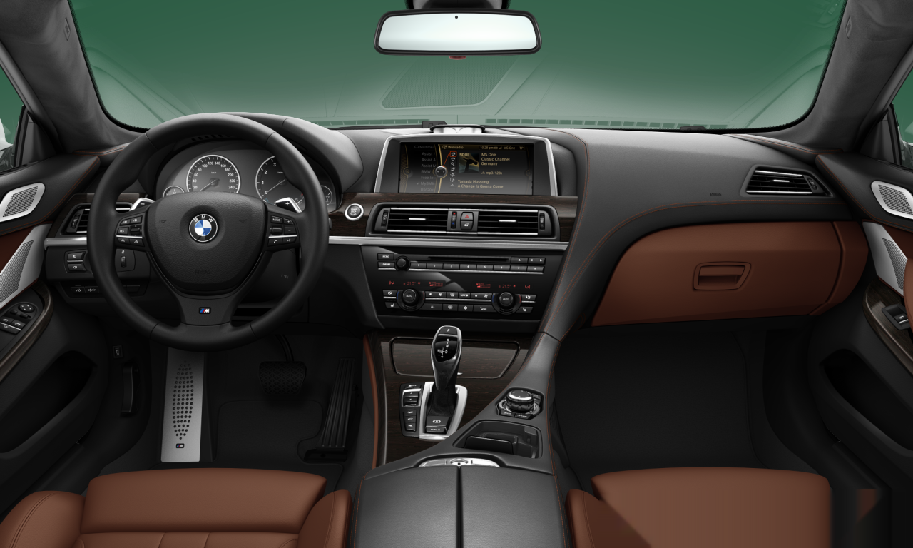 Interior of BMW 650i xDrive (F13), VIN WBALX51050C799693