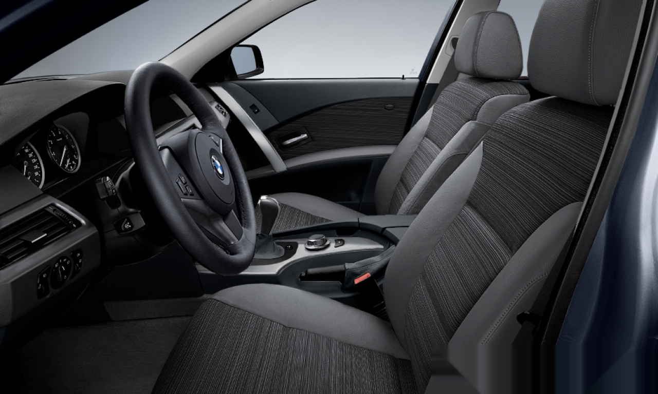 Interior of BMW 530d (E60), VIN WBANC71040B621439
