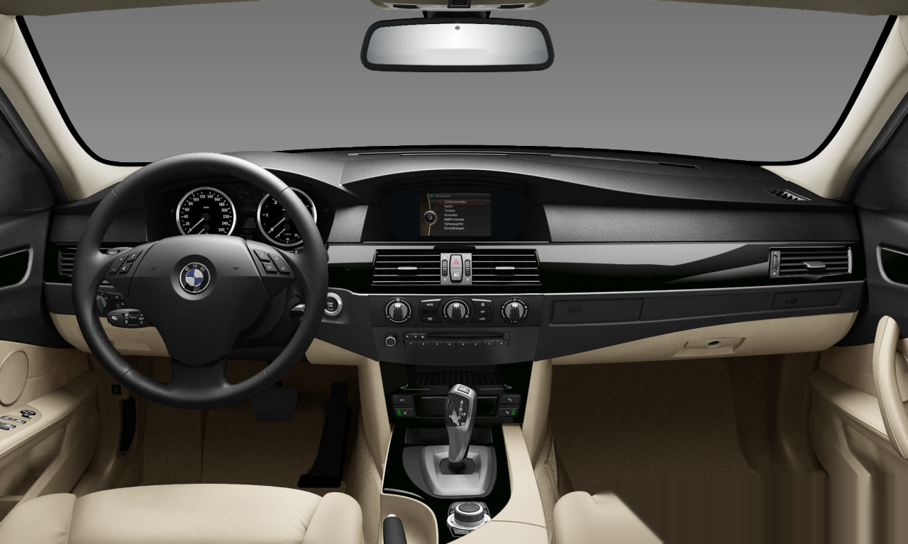 Interior of BMW 520d (E60 (MUE)), VIN WBANX31028CW79570