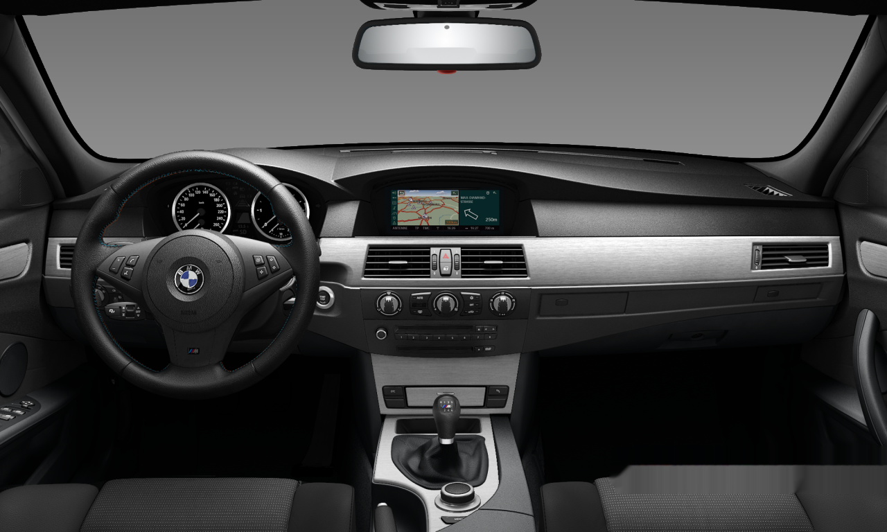 Interior of BMW 520d (E60 (MUE)), VIN WBANX32070C033475