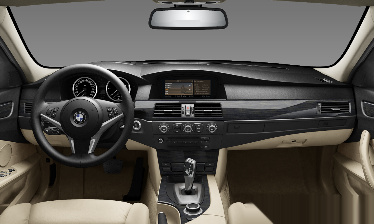 Interior of BMW 520d (E60 (MUE)), VIN WBANX320X0C072433