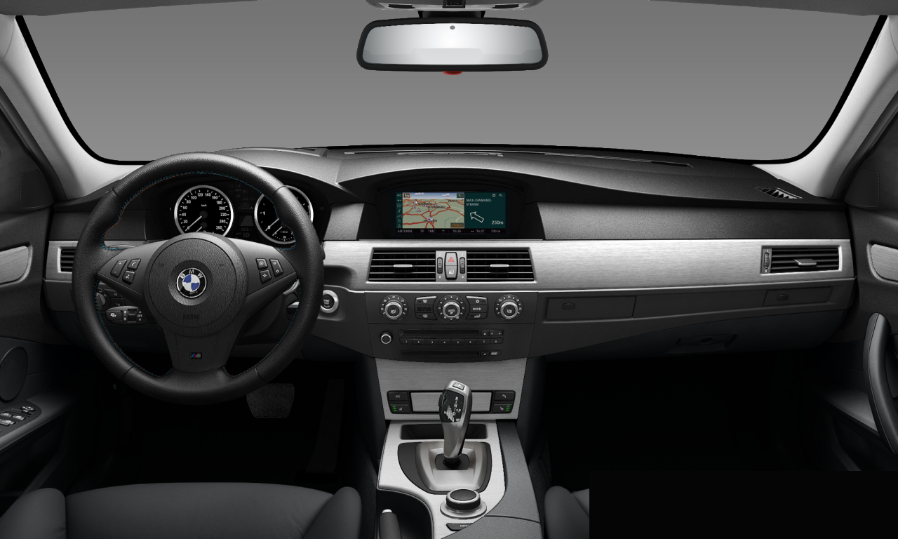 Interior of BMW 535d (E60 (MUE)), VIN WBANX91030CU45915