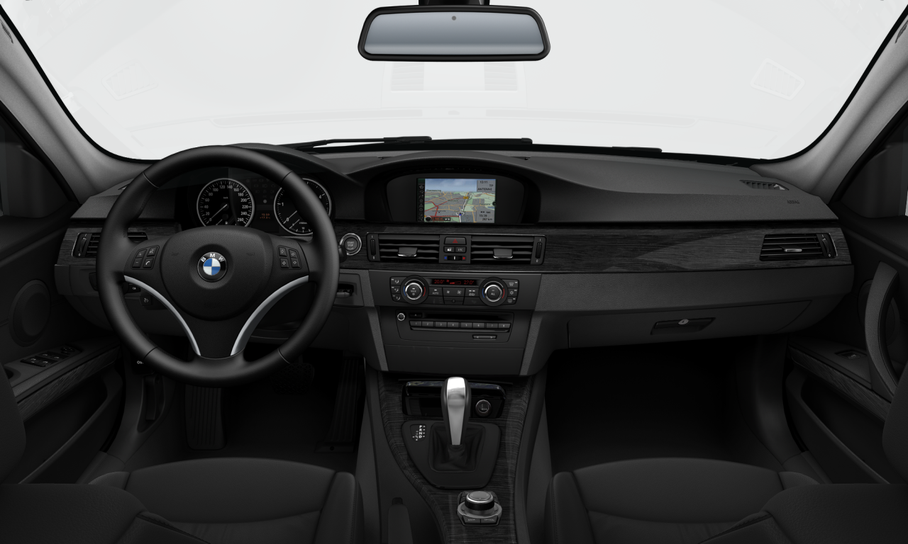 Interior of BMW 320i (E90 (MUE)), VIN WBAPG56070NM24855