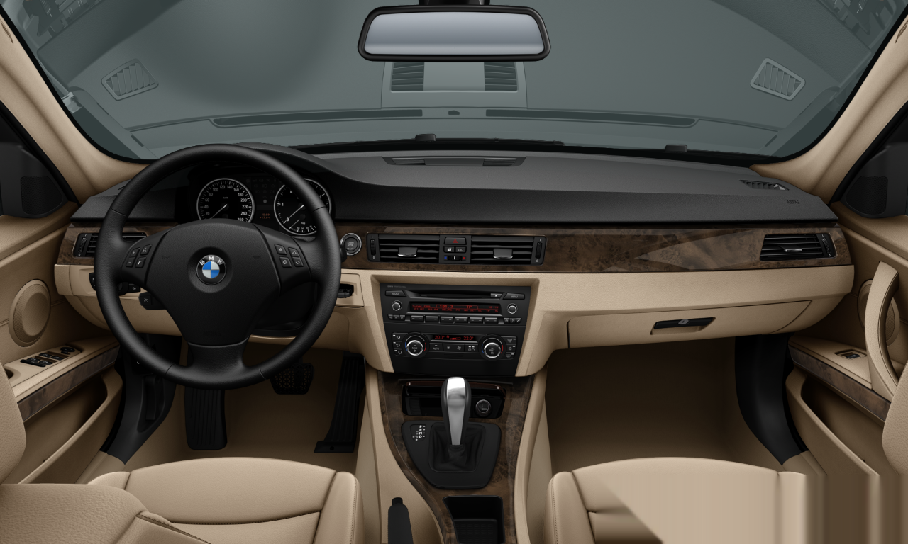 Interior of BMW 328i (E90 (MUE)), VIN WBAPH575X9NL79107
