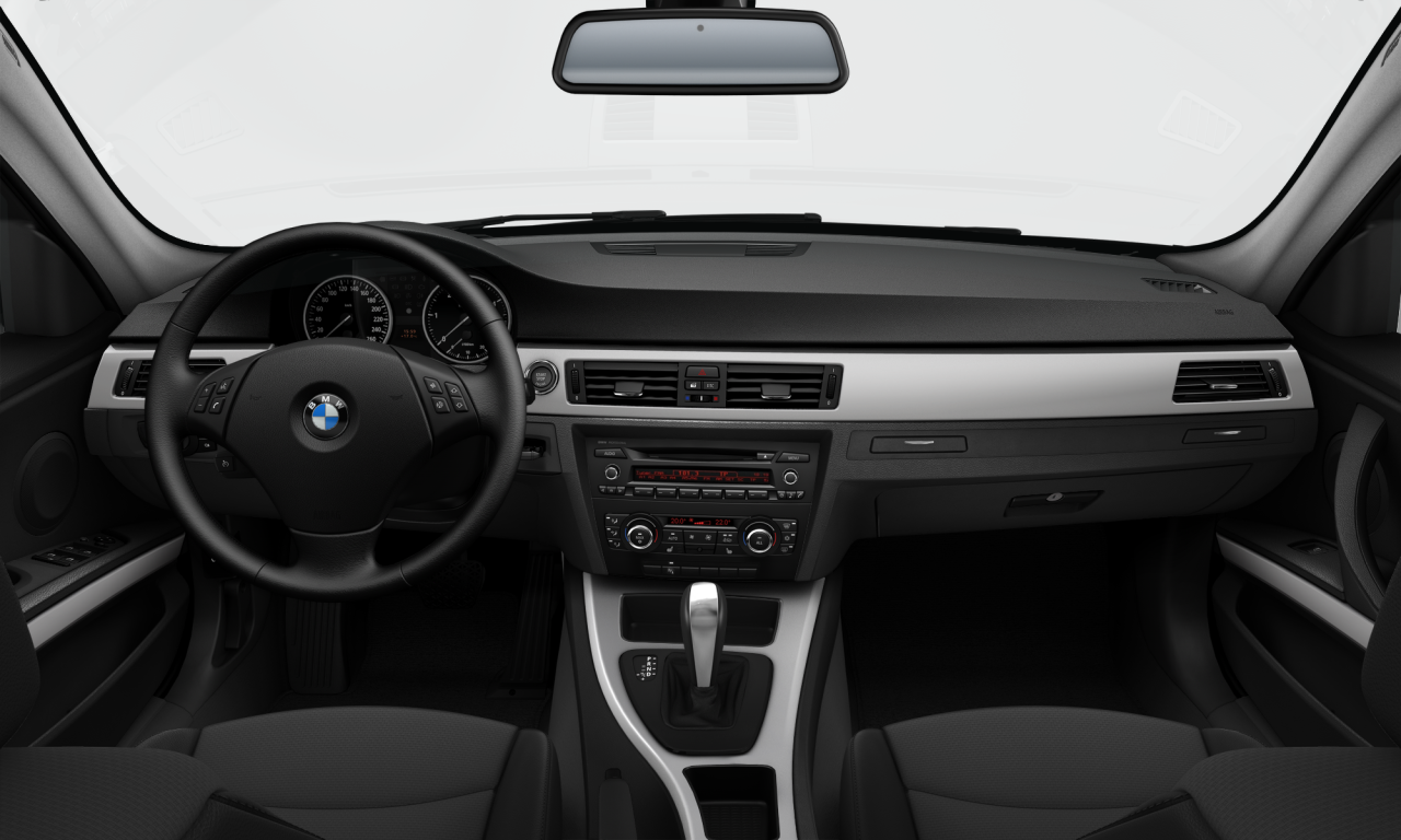 Interior of BMW 335i (E90 (MUE)), VIN WBAPM510X0A743044