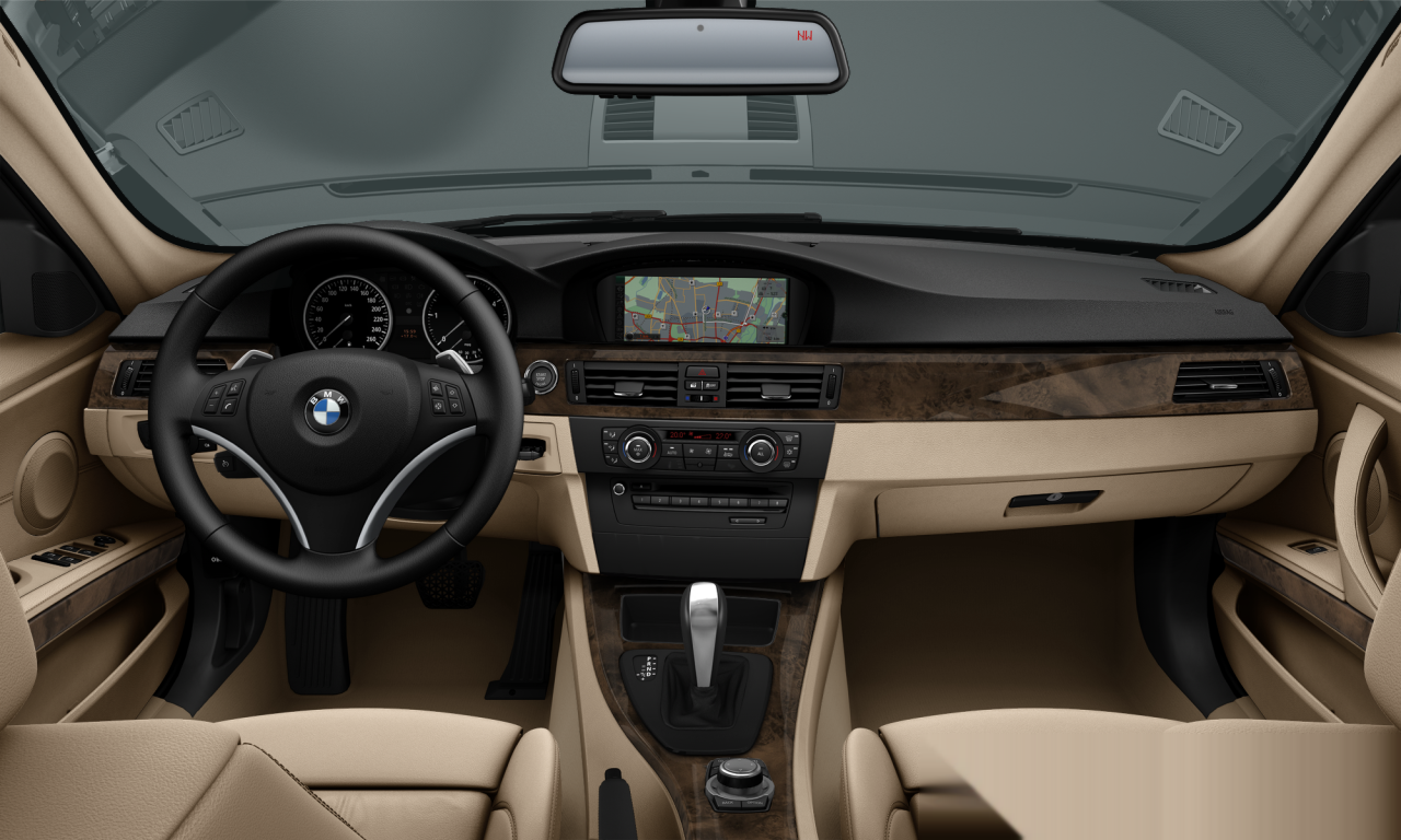 Interior of BMW 335d (E90 (MUE)), VIN WBAPN7C54BA950078