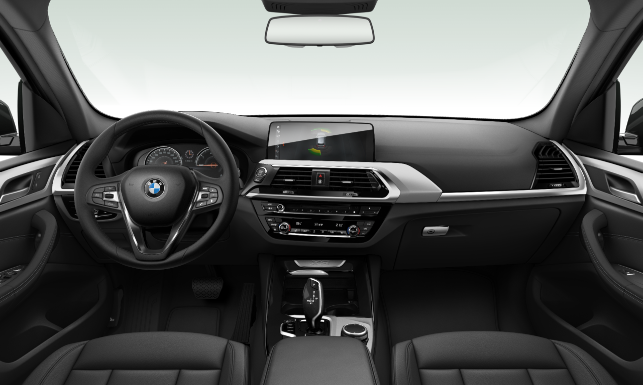 Interior of 2019 BMW X3 xDrive25d (G01), VIN WBATX55050NV09175