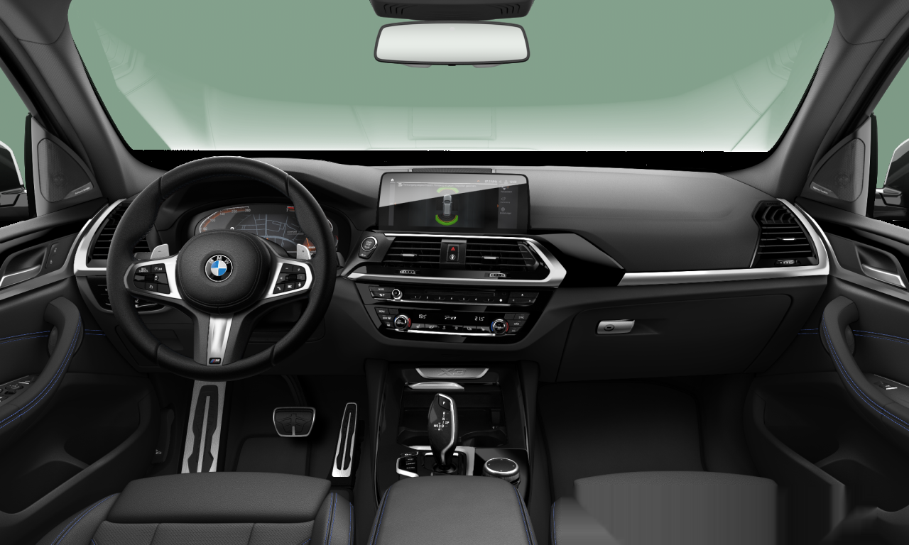Interior of BMW X3 xDrive20i (G01), VIN WBATY110809C36031