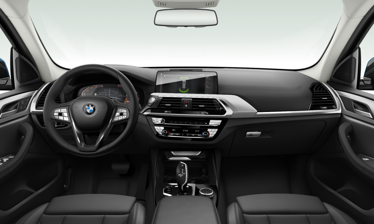 Interior of BMW X3 xDrive20i (G01), VIN WBATY150X0N116293