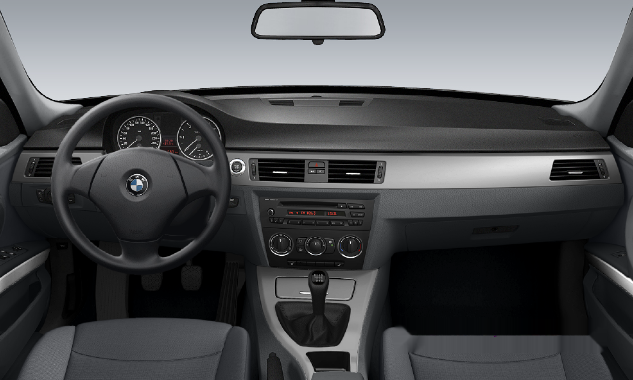 Interior of 2006 BMW 318i (E90), VIN WBAVA51050VA71650