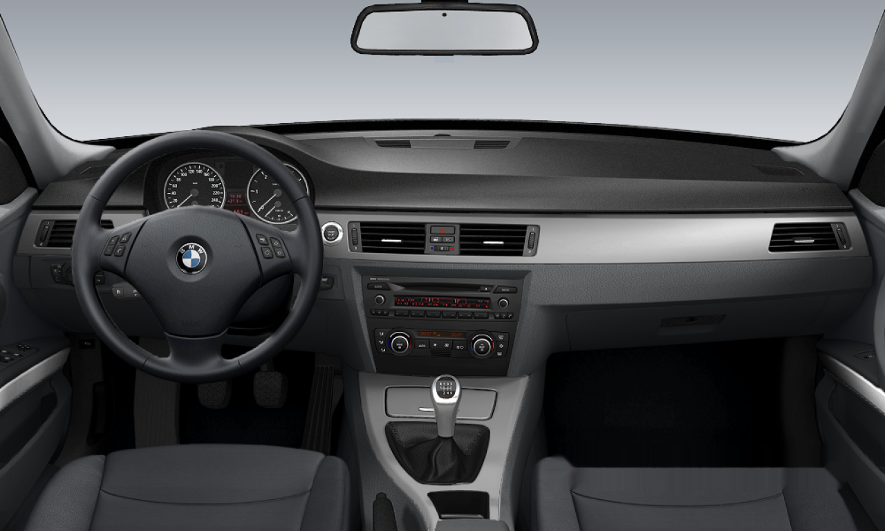 Interior of 2005 BMW 320i (E90), VIN WBAVA71020VA37595