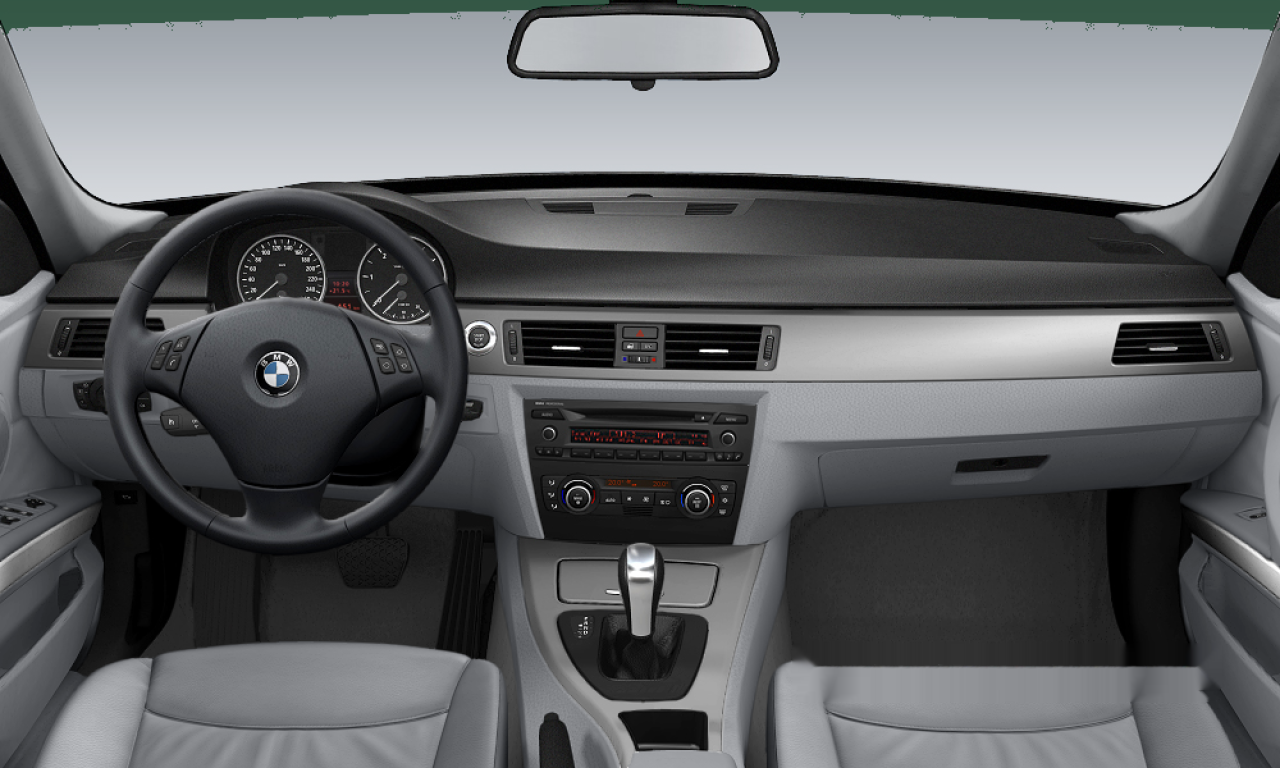 Interior of BMW 320i (E90), VIN WBAVA76000NK13842