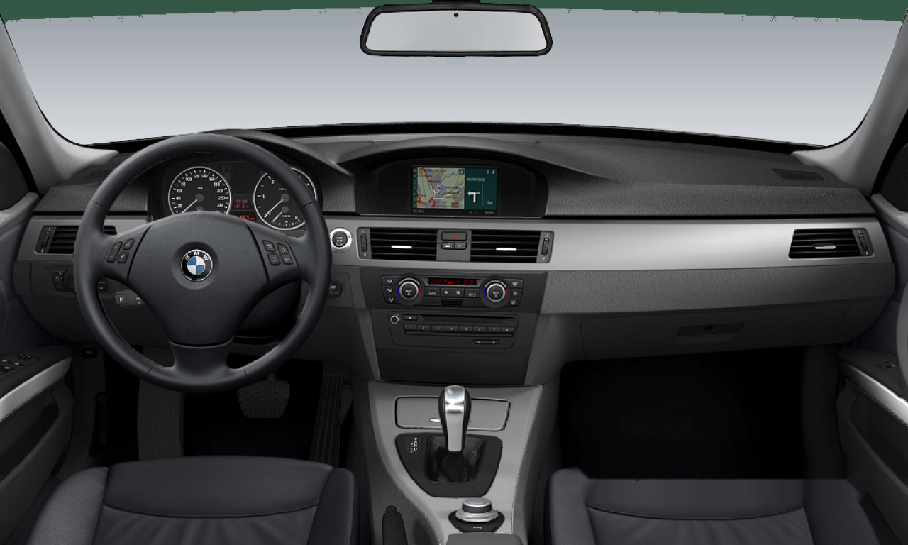Interior of BMW 320i (E90), VIN WBAVA76000NL34192