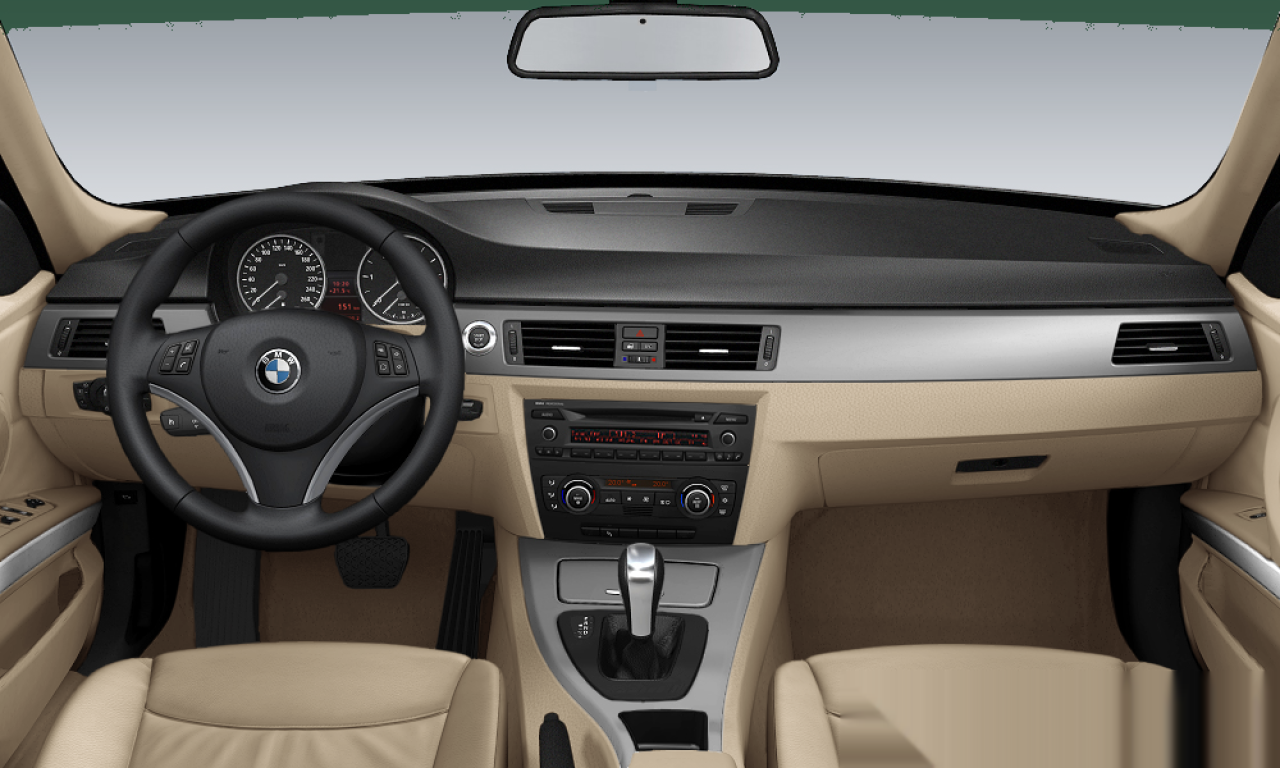 Interior of BMW 325i (E90), VIN WBAVB16050NE50257