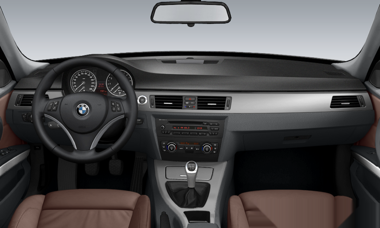 Interior of BMW 335i (E90), VIN WBAVB73597VF50231