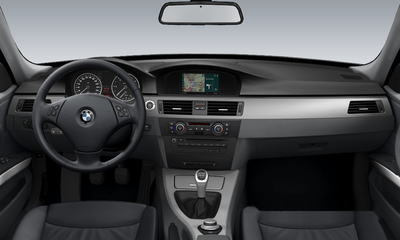 Interior of BMW 320d (E90), VIN WBAVC31080VG06260