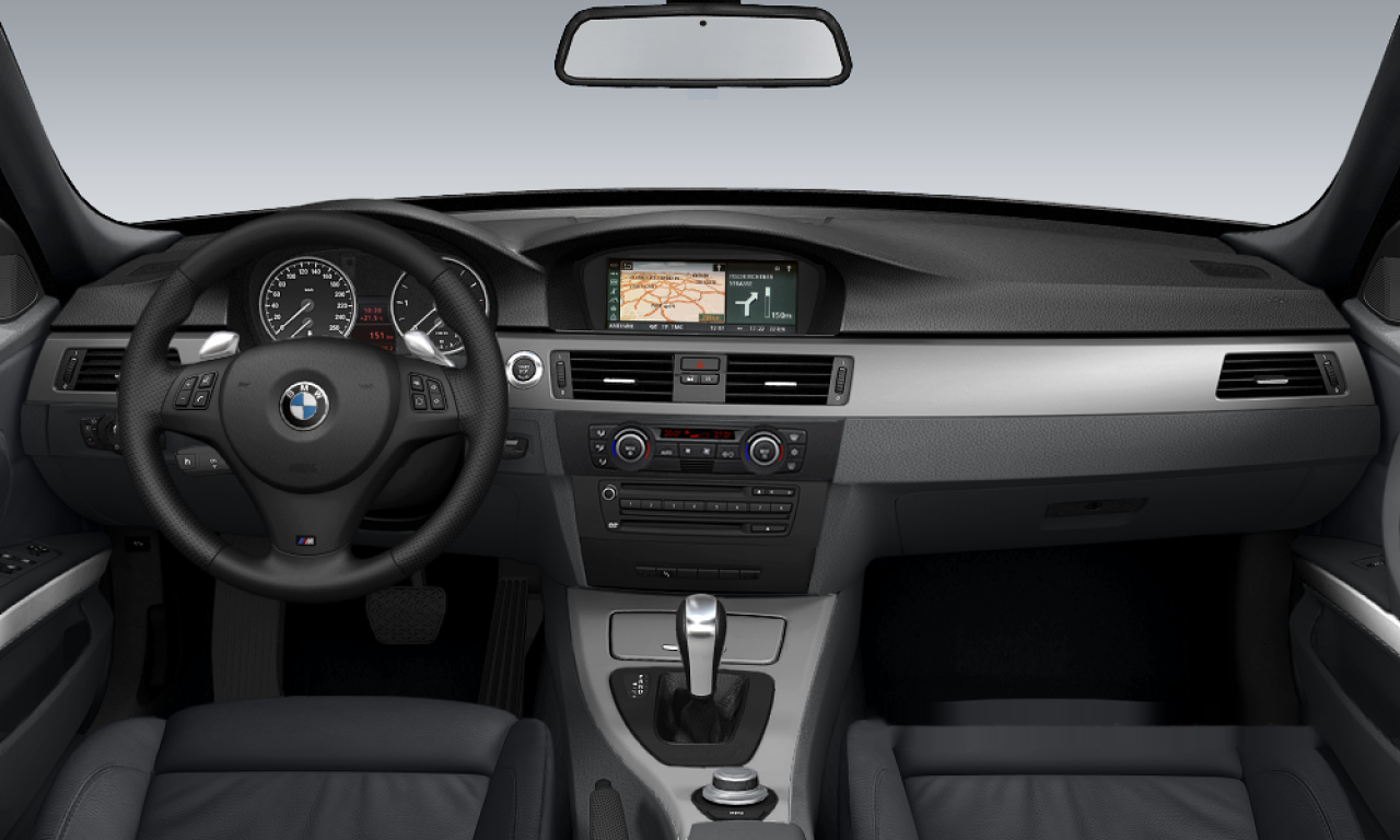 Interior of BMW 325d (E90), VIN WBAVC51010VD31486