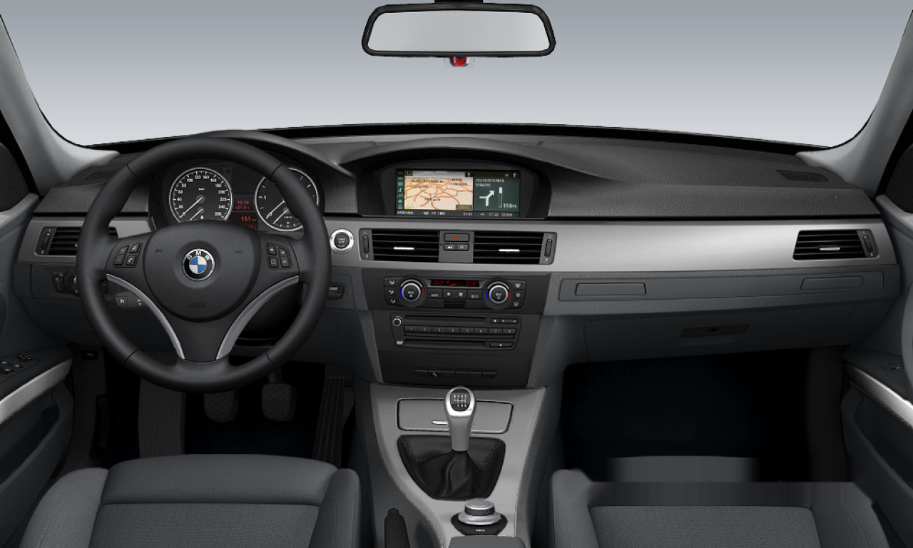 Interior of BMW 318d (E90), VIN WBAVG11030A288660