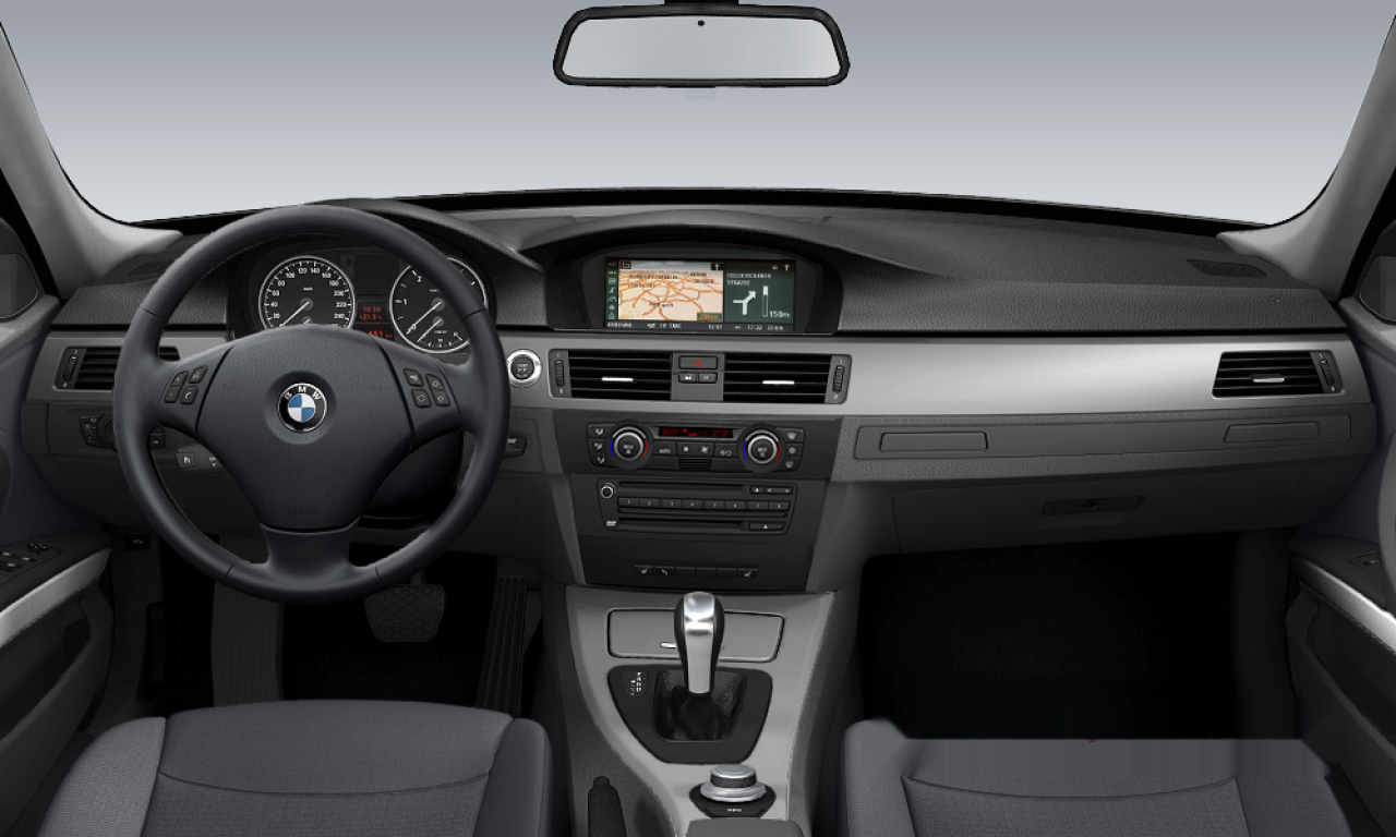 Interior of 2008 BMW 320d (E90), VIN WBAVG91030VG46110