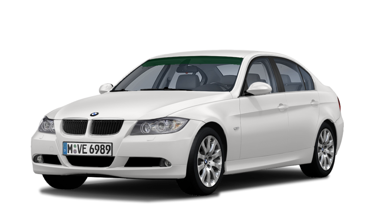 Exterior of BMW 330i (E90), VIN WBAVH56060NF15168