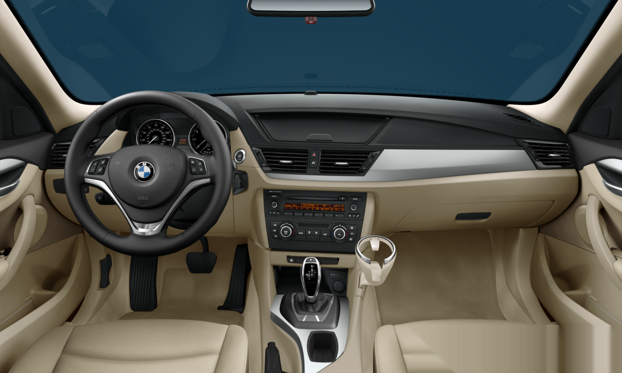 Interior of BMW X1 xDrive28i (E84), VIN WBAVL1C50EVY20306