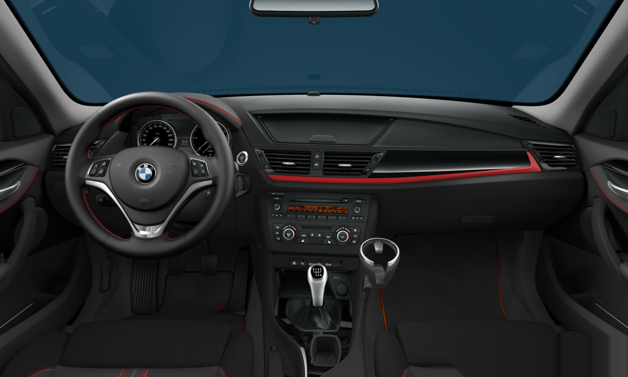 Interior of BMW X1 xDrive20d (E84), VIN WBAVP910XFVV62386