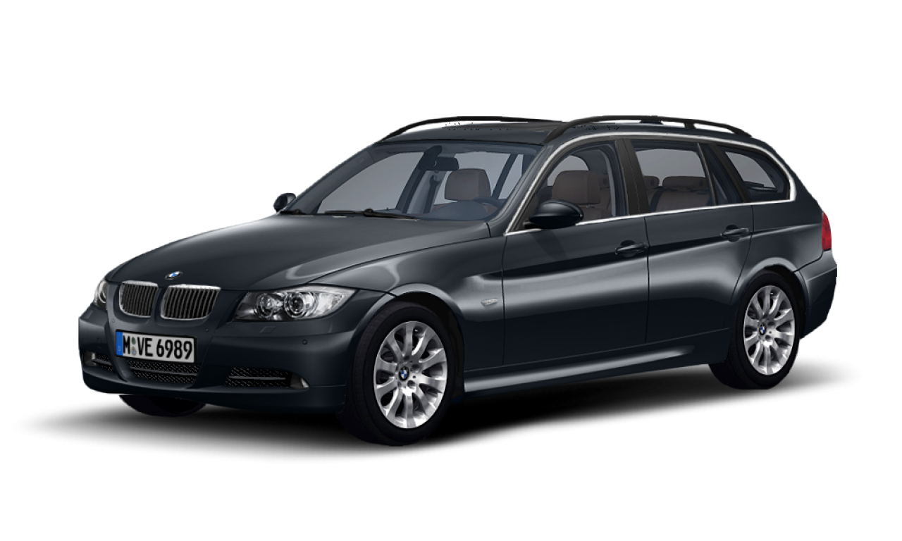 Exterior of BMW 325i (E91), VIN WBAVS11060AG96328