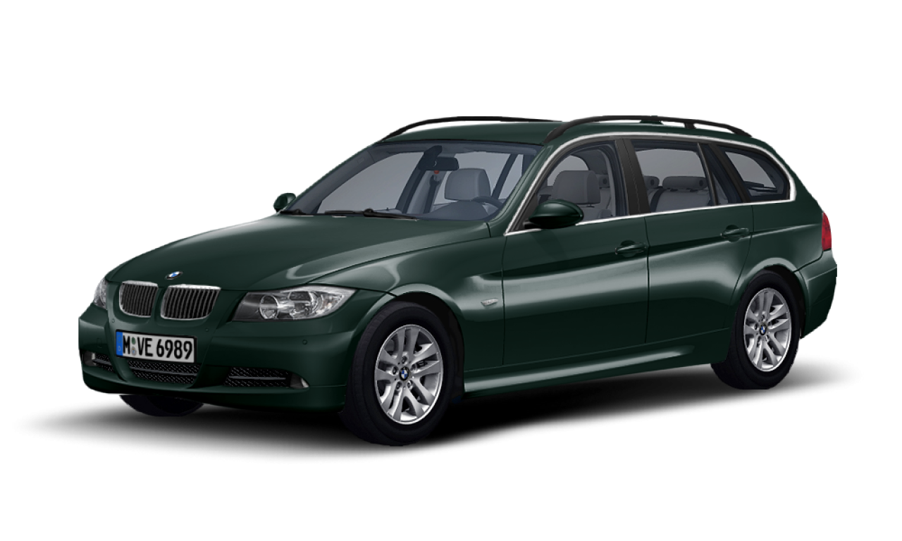 Exterior of BMW 325i (E91), VIN WBAVS11070AG95804