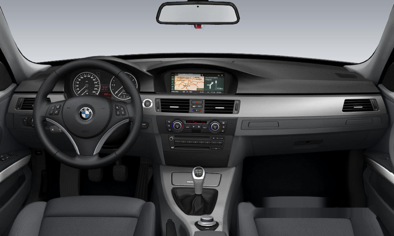 Interior of BMW 318d (E91), VIN WBAVU11020KW88650