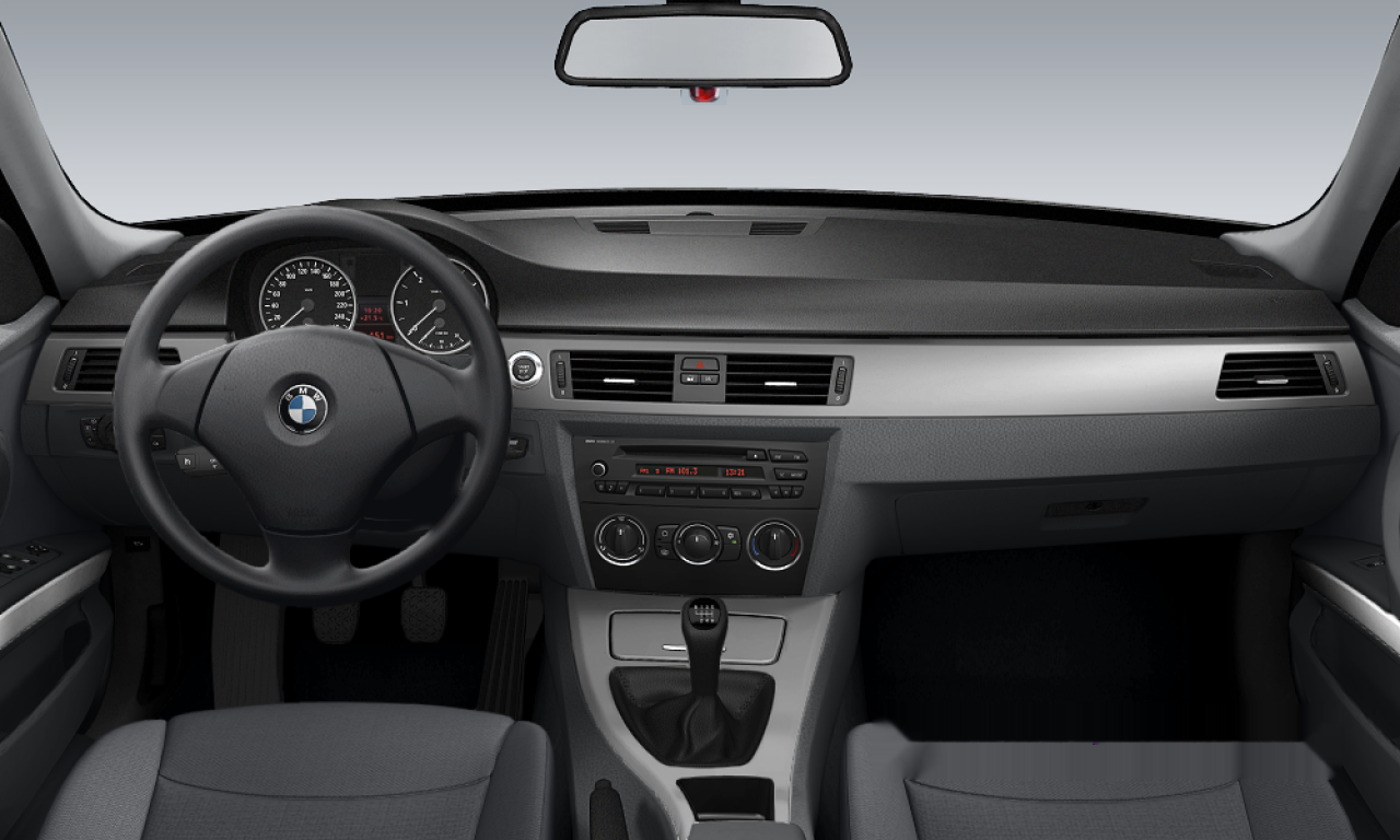 Interior of BMW 318d (E91), VIN WBAVU11060K003470