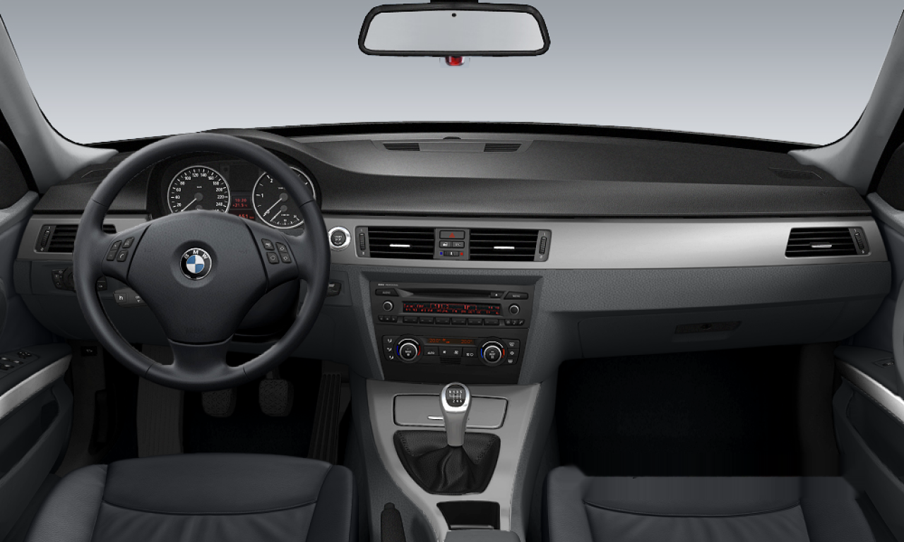 Interior of 2005 BMW 320d (E91), VIN WBAVU31020KY03470