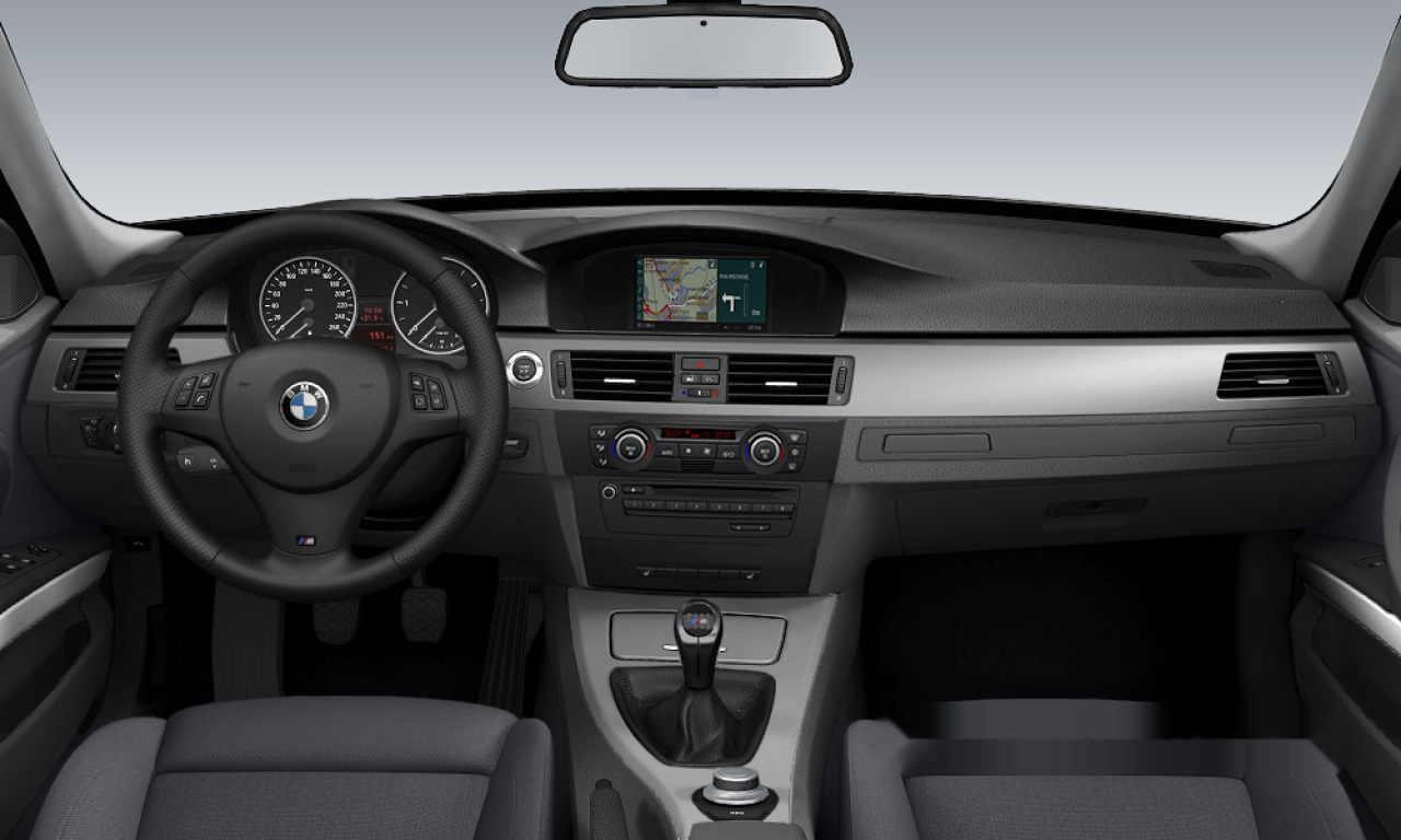 Interior of BMW 320d (E91), VIN WBAVU31020KY45475