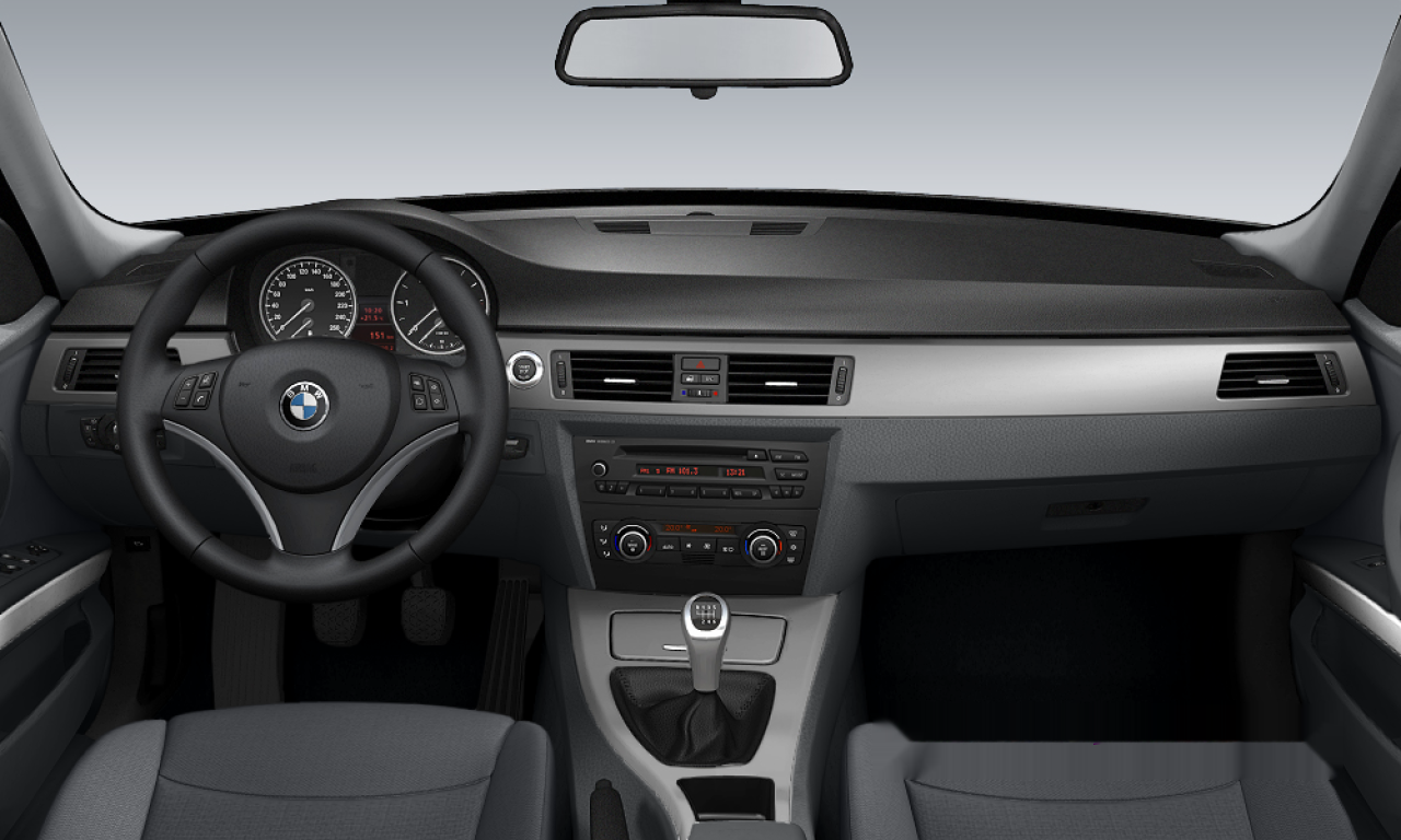 Interior of BMW 320d (E91), VIN WBAVU51030A303450