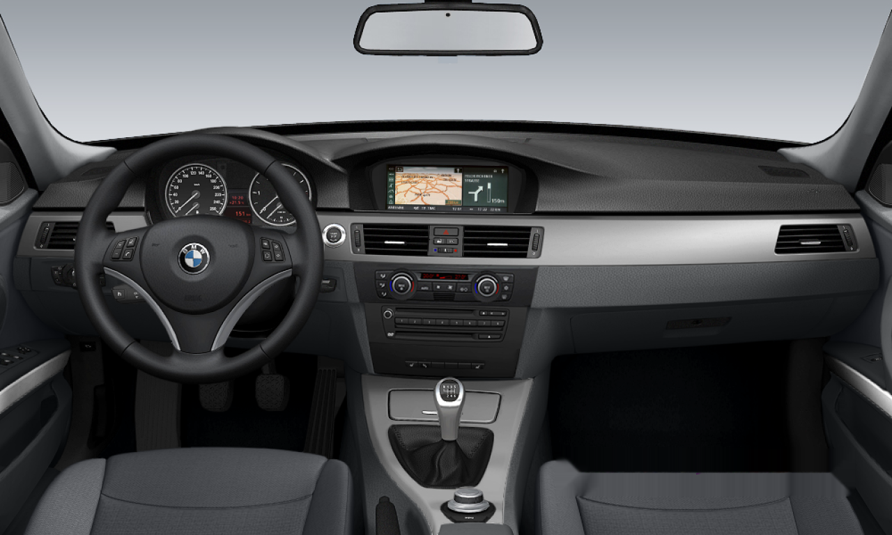 Interior of BMW 320d (E91), VIN WBAVU51030A307305