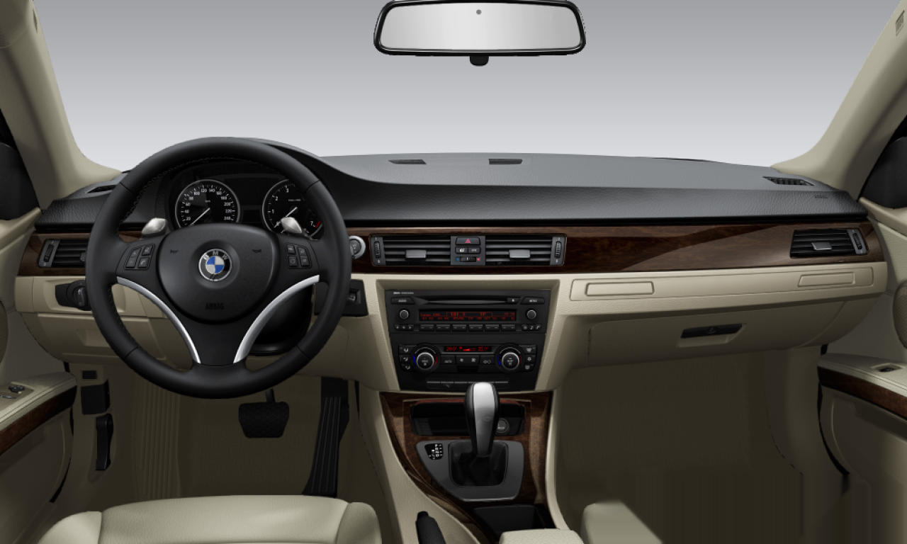 Interior of BMW 323i (E92), VIN WBAWB12070JY93685